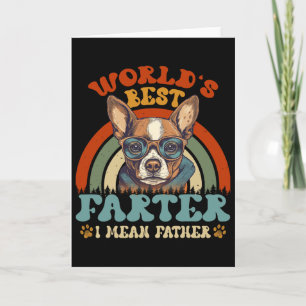 Tarjeta El mejor flatulento del mundo Quiero decir padre E