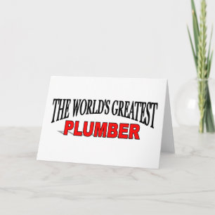 Tarjeta El mejor fontanero del mundo