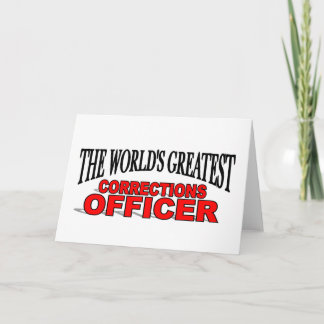 Tarjeta El mejor funcionario correccional del mundo