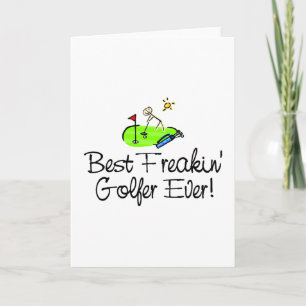 Tarjeta El mejor golfista de Freakin siempre (1)