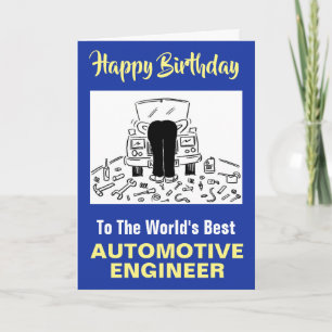 Tarjeta El mejor ingeniero automotriz del mundo