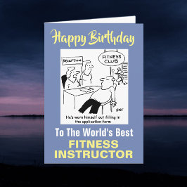 Tarjeta El mejor instructor de fitness del mundo