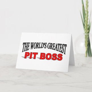 Tarjeta El mejor jefe de pozo del mundo