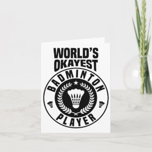 Tarjeta El mejor jugador de Badminton del mundo Crossminto
