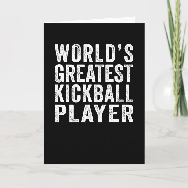 Tarjeta El mejor jugador de Kickball del mundo (Anverso)