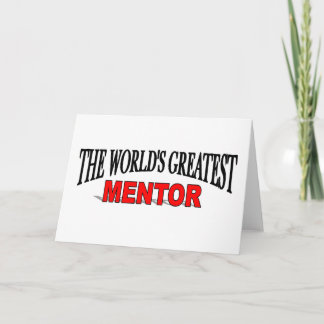 Tarjeta El mejor mentor del mundo