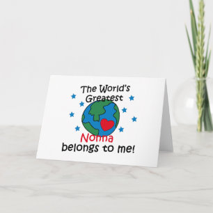 Tarjeta El mejor Nonna pertenece a mí