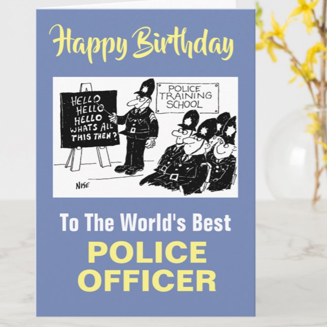 Tarjeta El mejor oficial de policía del mundo - Feliz cump (Subido por el creador)