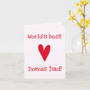 Tarjeta ¡El Mejor Padre Adicional del Mundo! Día del Pad