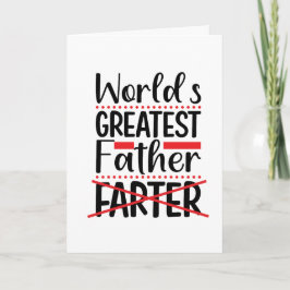 Tarjeta El mejor padre de los mundos divertidos