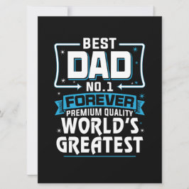 Tarjeta El mejor padre del mundo No.1