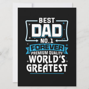 Tarjeta El mejor padre del mundo No.1