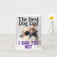 El mejor padre del perro Shih Tzu No el saludo del