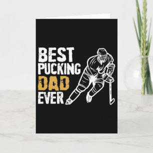 Tarjeta El Mejor Padre Pucking de los Hombres Retro Entren