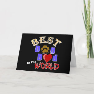 Tarjeta El mejor papá de perro en los regalos del mundo -