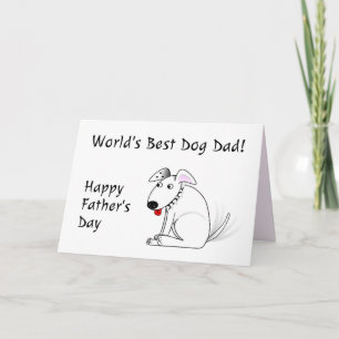 Tarjeta El mejor papá de perros del mundo Feliz Día del Pa