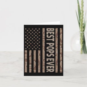 Tarjeta El Mejor Papá de Todos Bandera Americana Divertido
