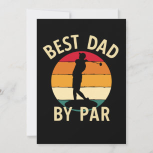 Tarjeta El mejor papá del amante del golf de Par