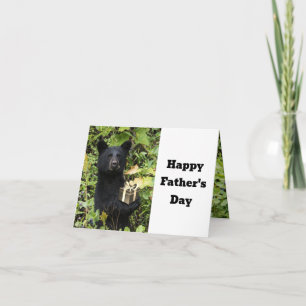 Tarjeta El mejor papá del día del padre del oso negro