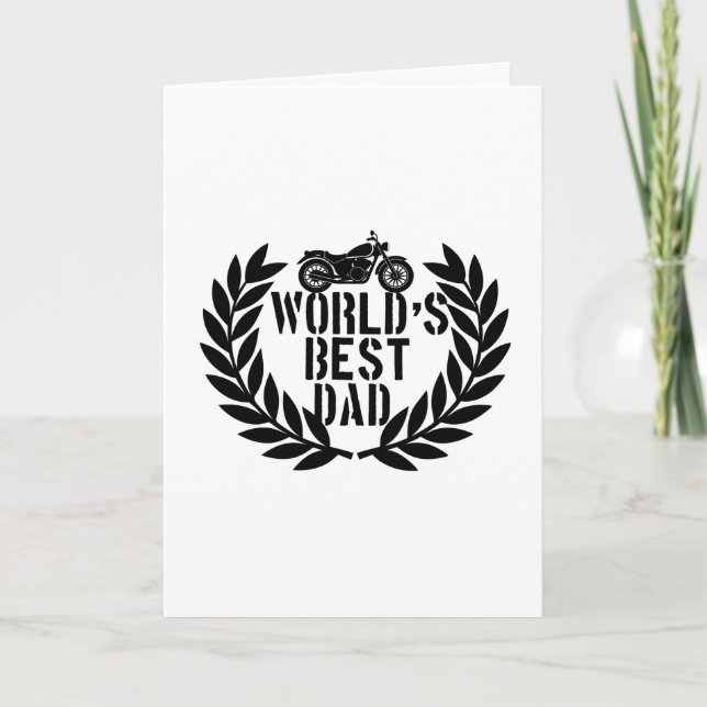 Tarjeta El Mejor Papá Del Mundo  (Anverso)