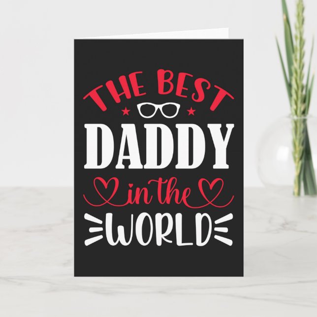 Tarjeta El mejor papá del mundo (Anverso)