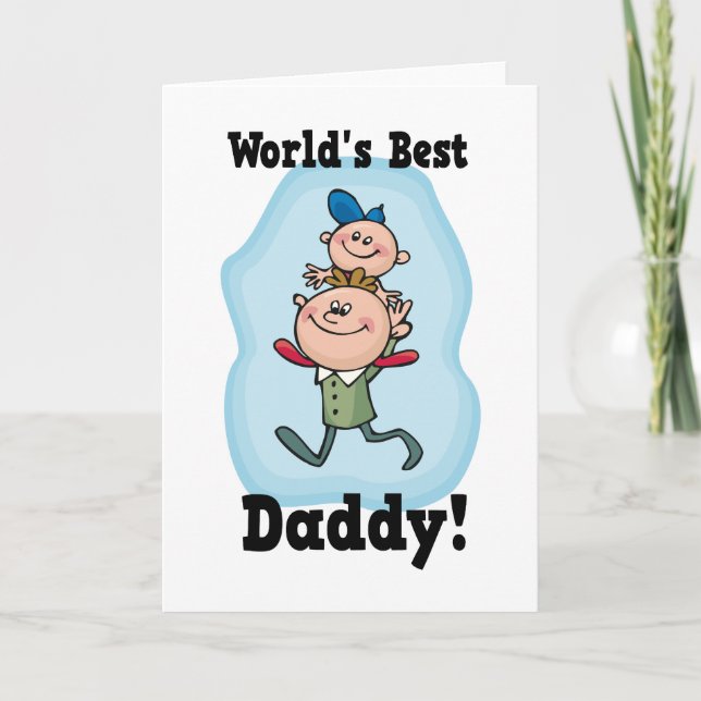 Tarjeta El mejor papá del mundo (Anverso)