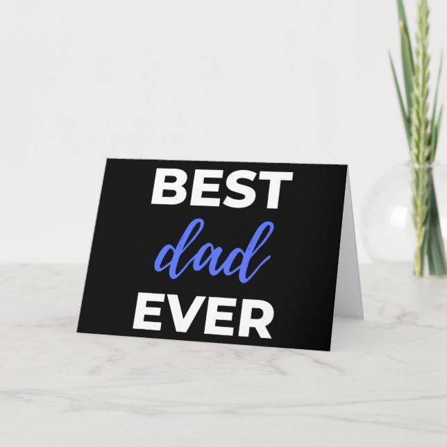 Tarjeta El mejor papá del mundo (Anverso)