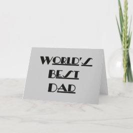Tarjeta El mejor papá del mundo