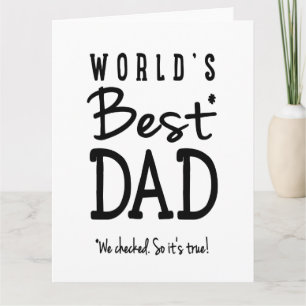 Tarjeta El mejor papá del mundo