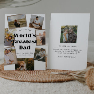 Tarjeta El mejor papá del mundo 7 Foto Día del Padre