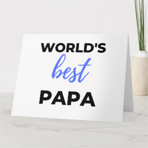 Tarjeta El mejor papá del mundo bl
