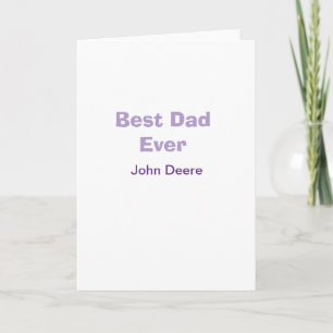 Tarjeta El mejor papá del mundo feliz día del padre nombre
