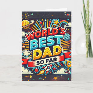Tarjeta El mejor papá del mundo (hasta ahora)