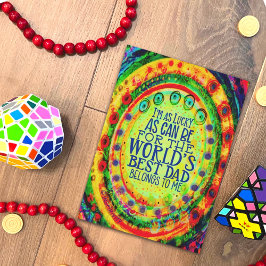 Tarjeta "¡El mejor papá del mundo me pertenece!" Inespirit