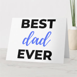 Tarjeta El mejor papá del mundo negro