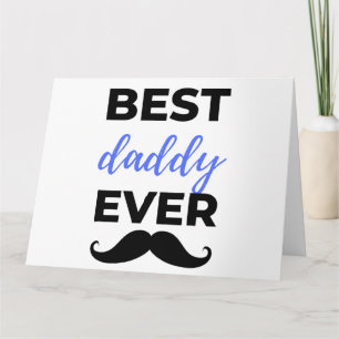 Tarjeta El mejor papá del mundo negro