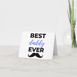 Tarjeta El mejor papá del mundo negro