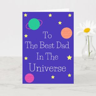 Tarjeta El mejor papá del universo