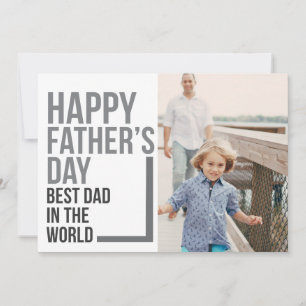 Tarjeta El mejor papá en el Día Mundial del Padre   Tarjet