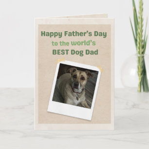 Tarjeta El mejor papá perro del mundo gracias Día del Padr