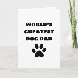 Tarjeta El mejor papá perro del mundo Texto personalizado