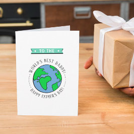 Tarjeta El mejor papi del mundo: el día del padre de Whims