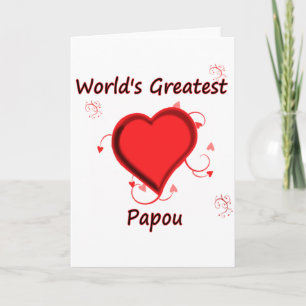 Tarjeta El mejor papo del mundo
