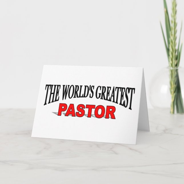 Tarjeta El mejor pastor del mundo (Anverso)