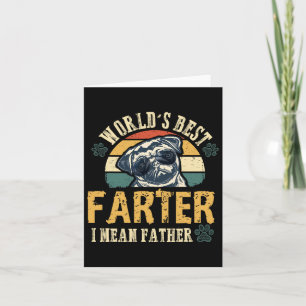 Tarjeta El mejor pedorrero quiero decir padre El mejor pap