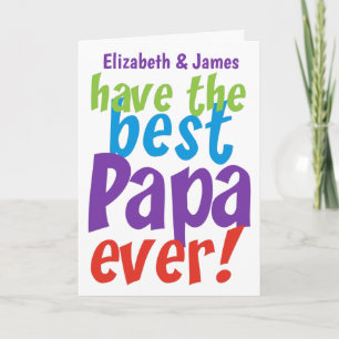 Tarjeta El mejor Personalizado del Día del Padre de todos