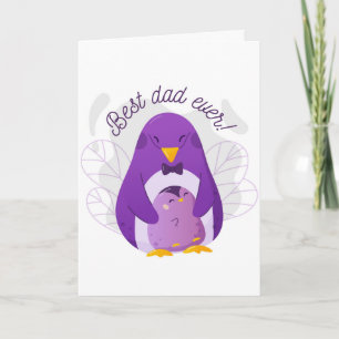 Tarjeta El mejor pingüino del día del padre