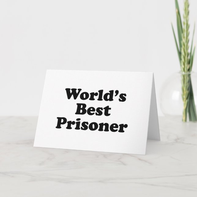 Tarjeta El mejor prisionero del mundo (Anverso)