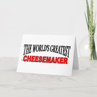 Tarjeta El mejor productor de queso del mundo
