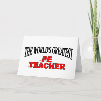 Tarjeta El mejor profesor de educación física del mundo